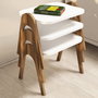 Hanah Home Juego de Mesas Nido Paris - Nogal y Blanco